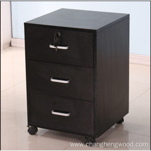 Movable 3 drawer drawer cabinet or file cabinet